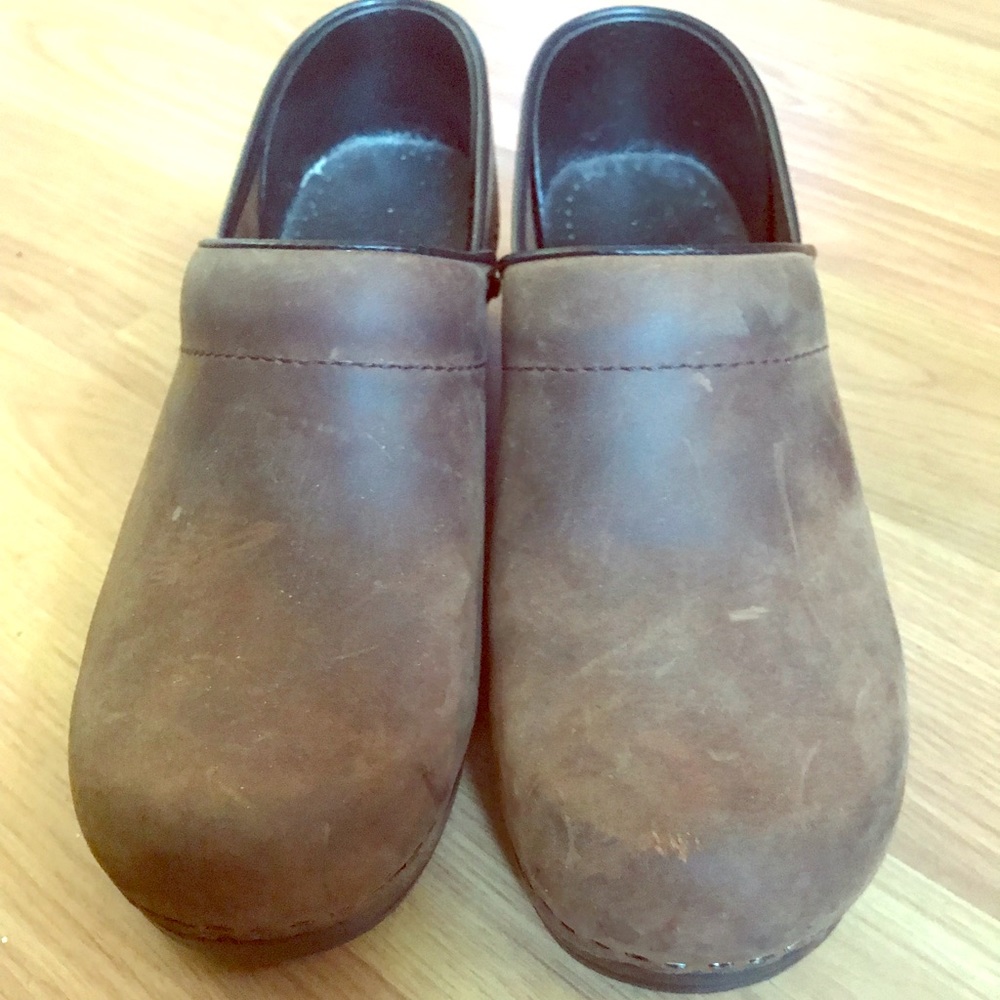 Sanita suede clogs